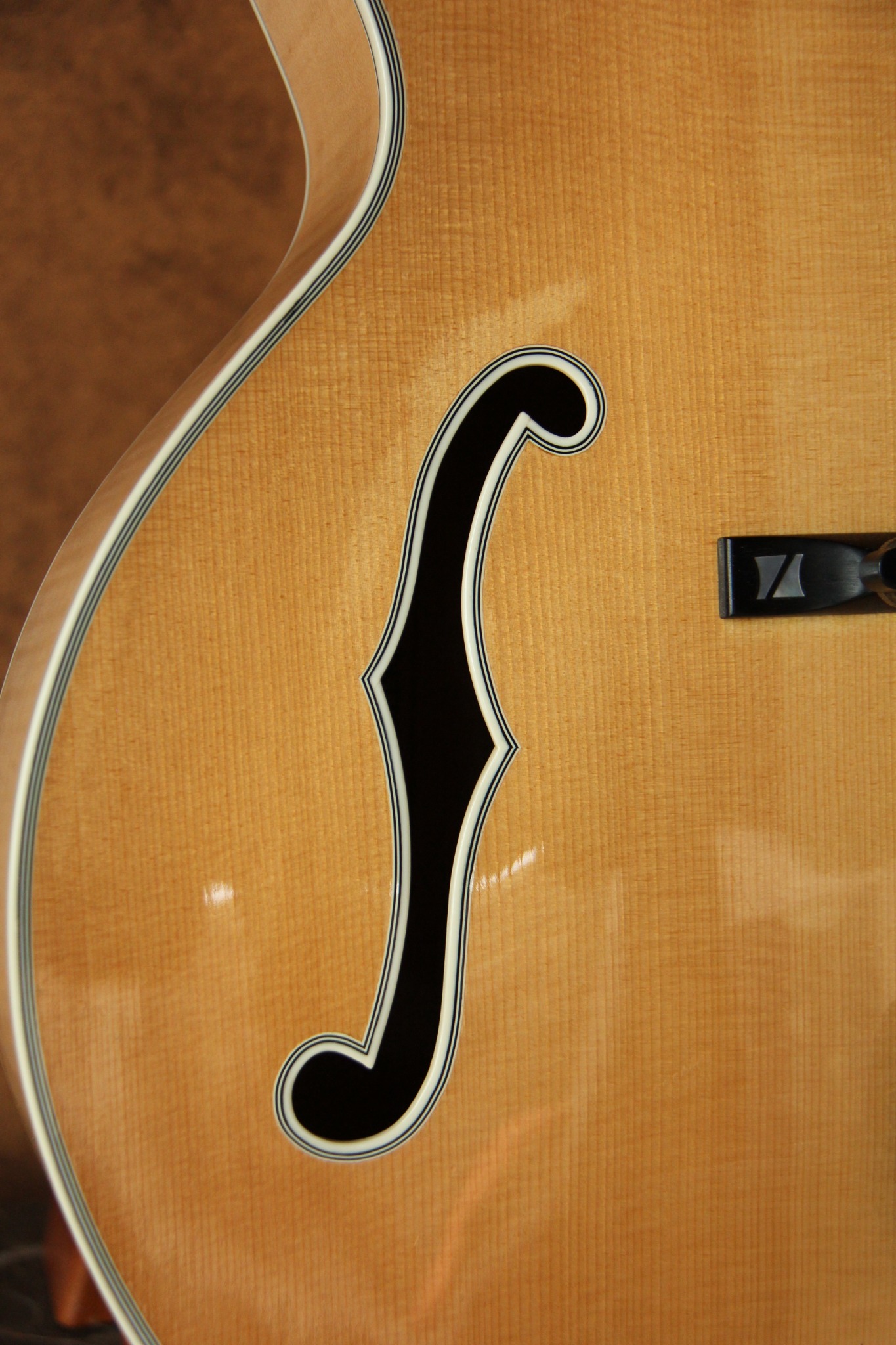 F-hole and top detail