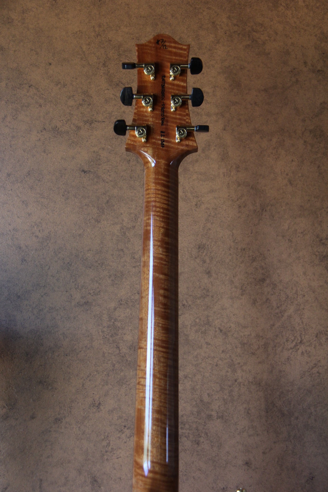 Neck and back detail